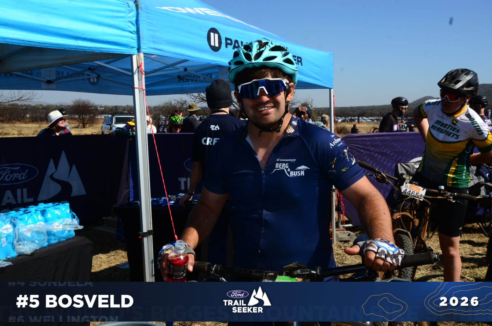 Rider at the race village