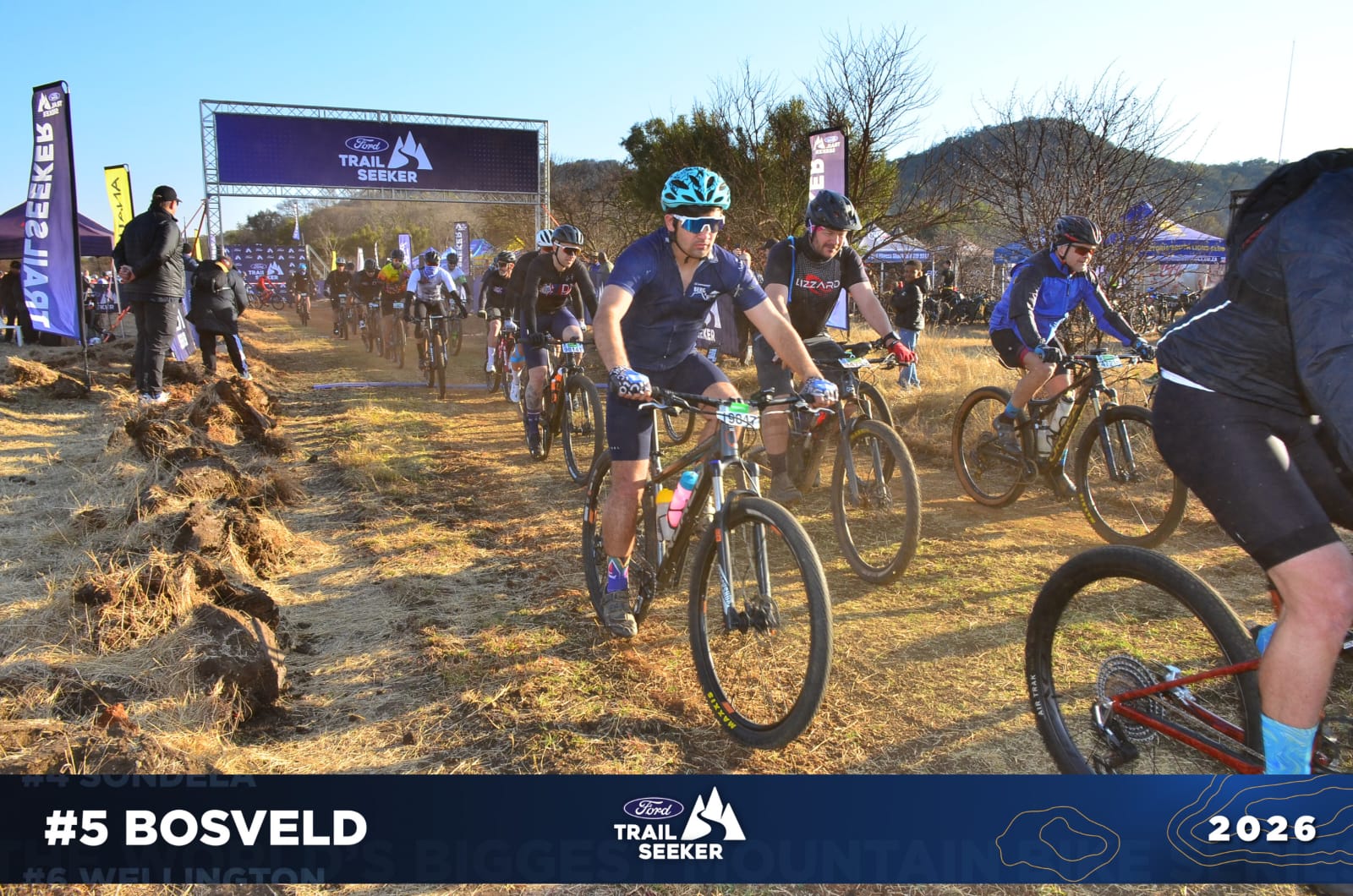 Riders at the race start line